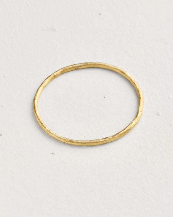 Thick Weathered Oval Bangle