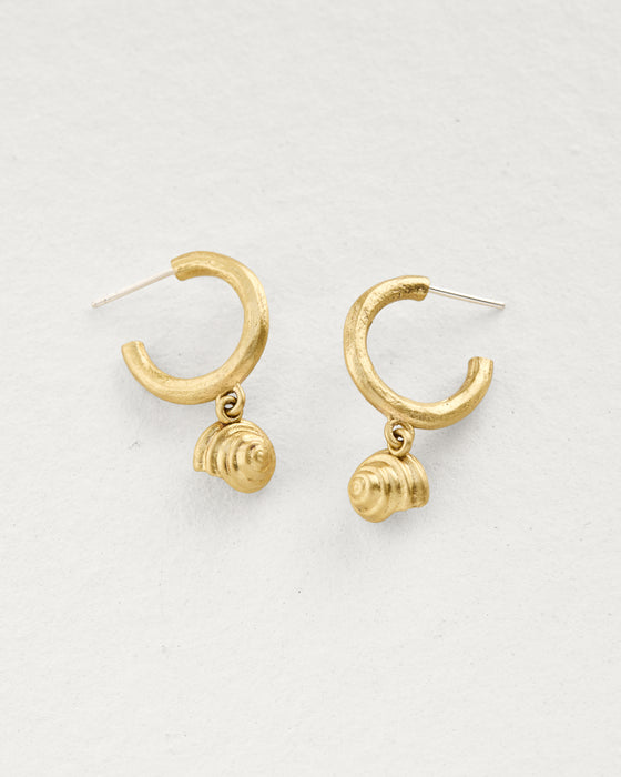 Weathered Hoops with Shell Drops