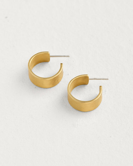 Weathered Wide Round Hoops