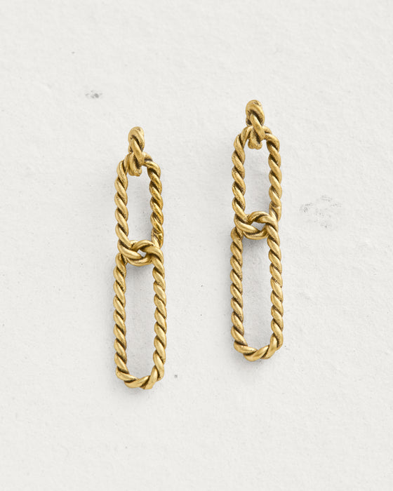 Rope Cable Earrings - The Long Version
