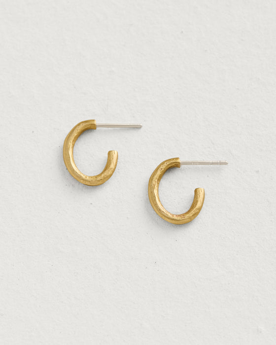 Small Weathered Oval Hoops