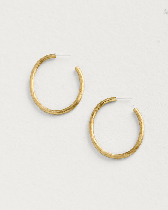 Weathered Large Oval Hoops