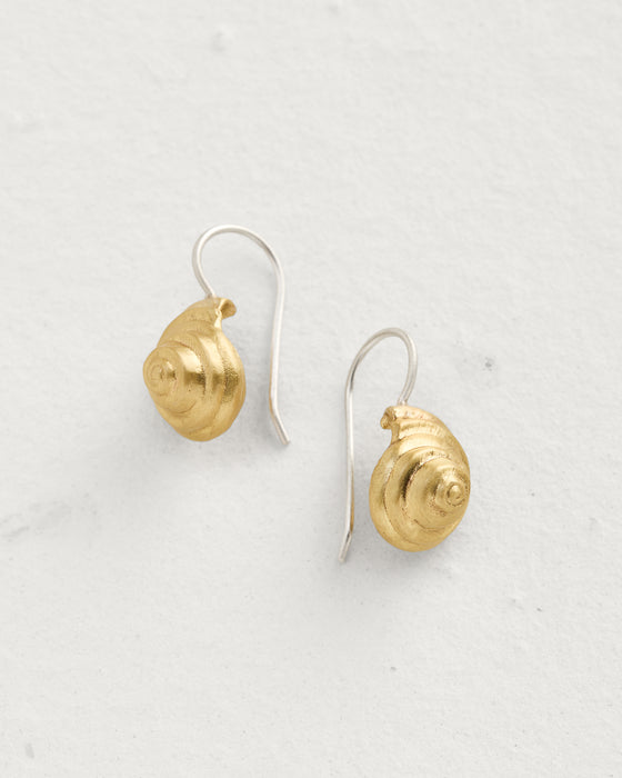 Spiral Shell Earrings