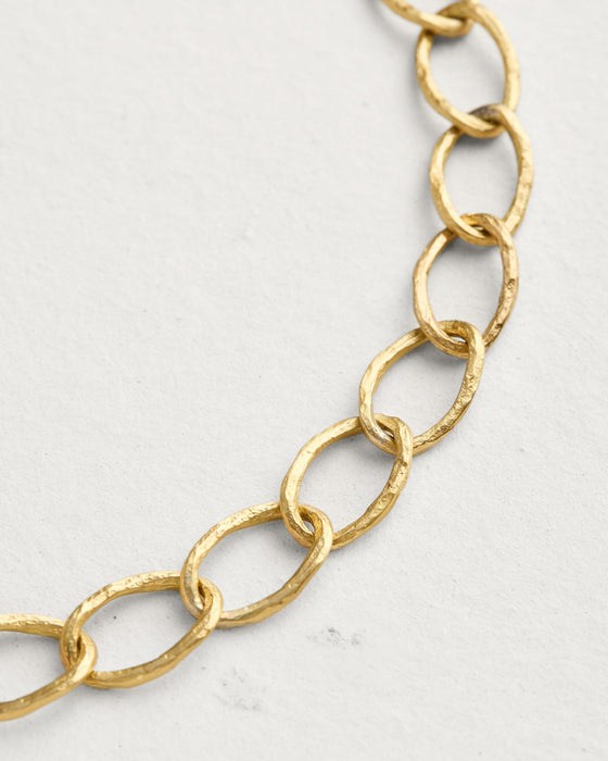 Weathered Curb Chain Necklace