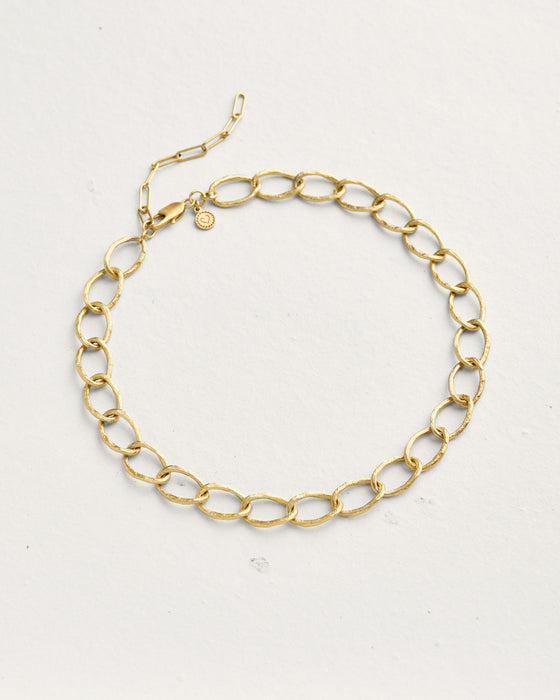 Weathered Curb Chain Necklace