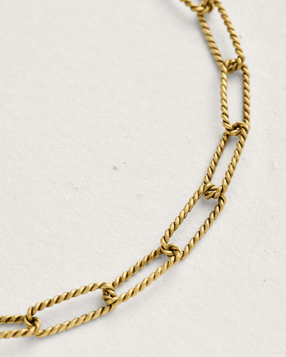 Rope Elongated Cable Chain Necklace