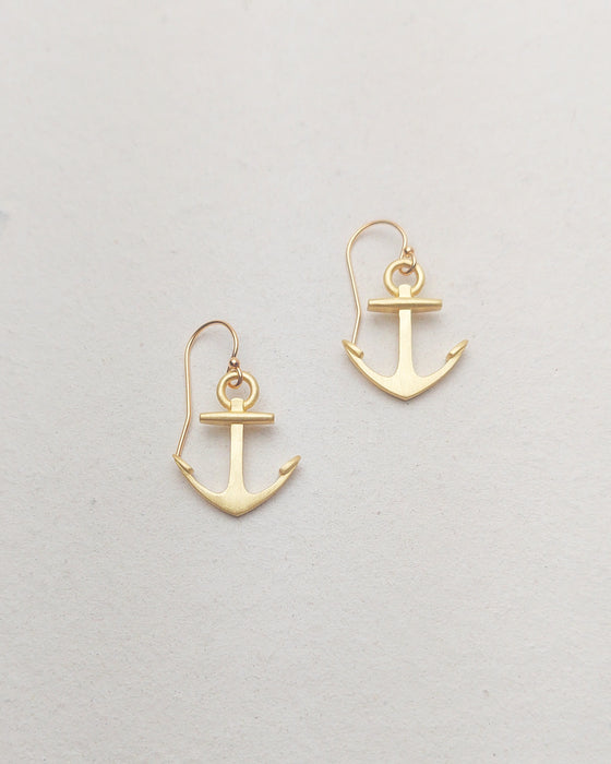 Simple Anchor Earrings