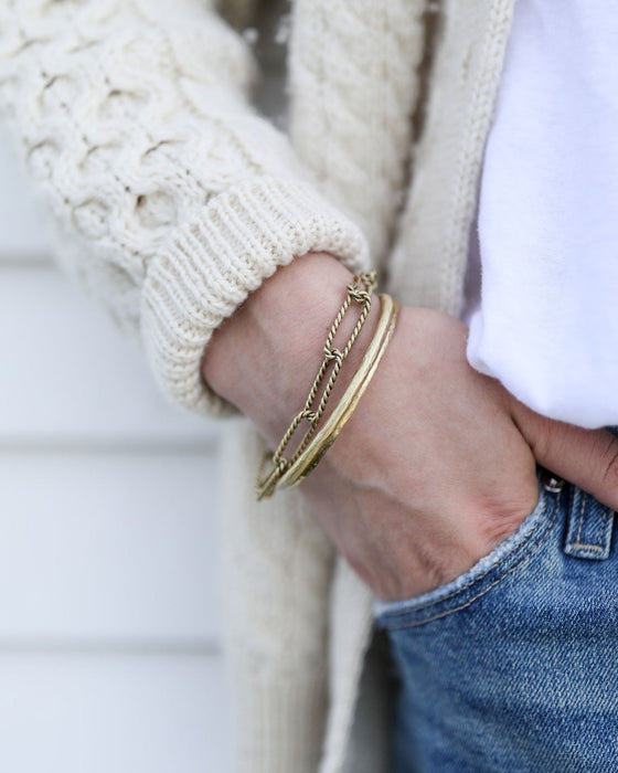 Rope Elongated Cable Bracelet