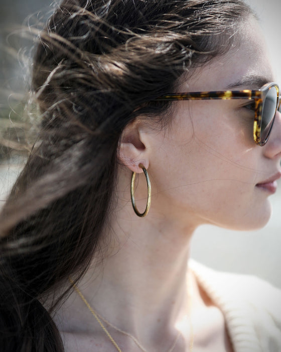 Weathered Large Oval Hoops