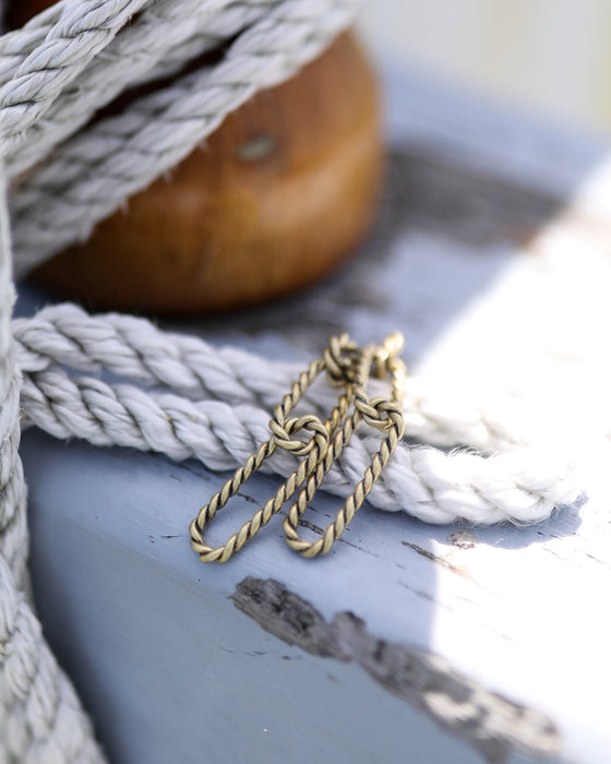Rope Cable Earrings - The Long Version